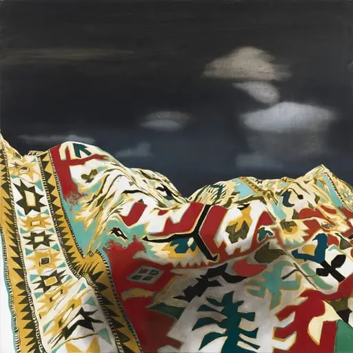 Karrer, Daniel - Malerei, Teppich (32°24'57.59'' N 77°04'13.97'' O), by Daniel Karrer