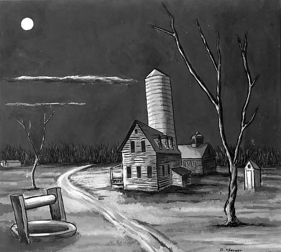 Farm in Moonlight
