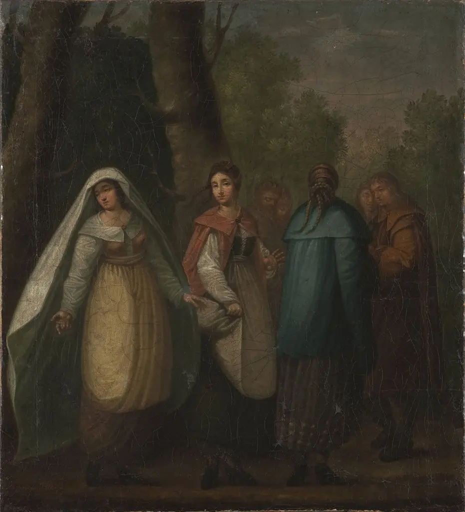 Gathering of ancient Polish women, by Daniel Kondratowicz