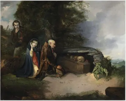 Figures by a Coffin - a Scene from 'The Collegians', by Daniel MacDonald