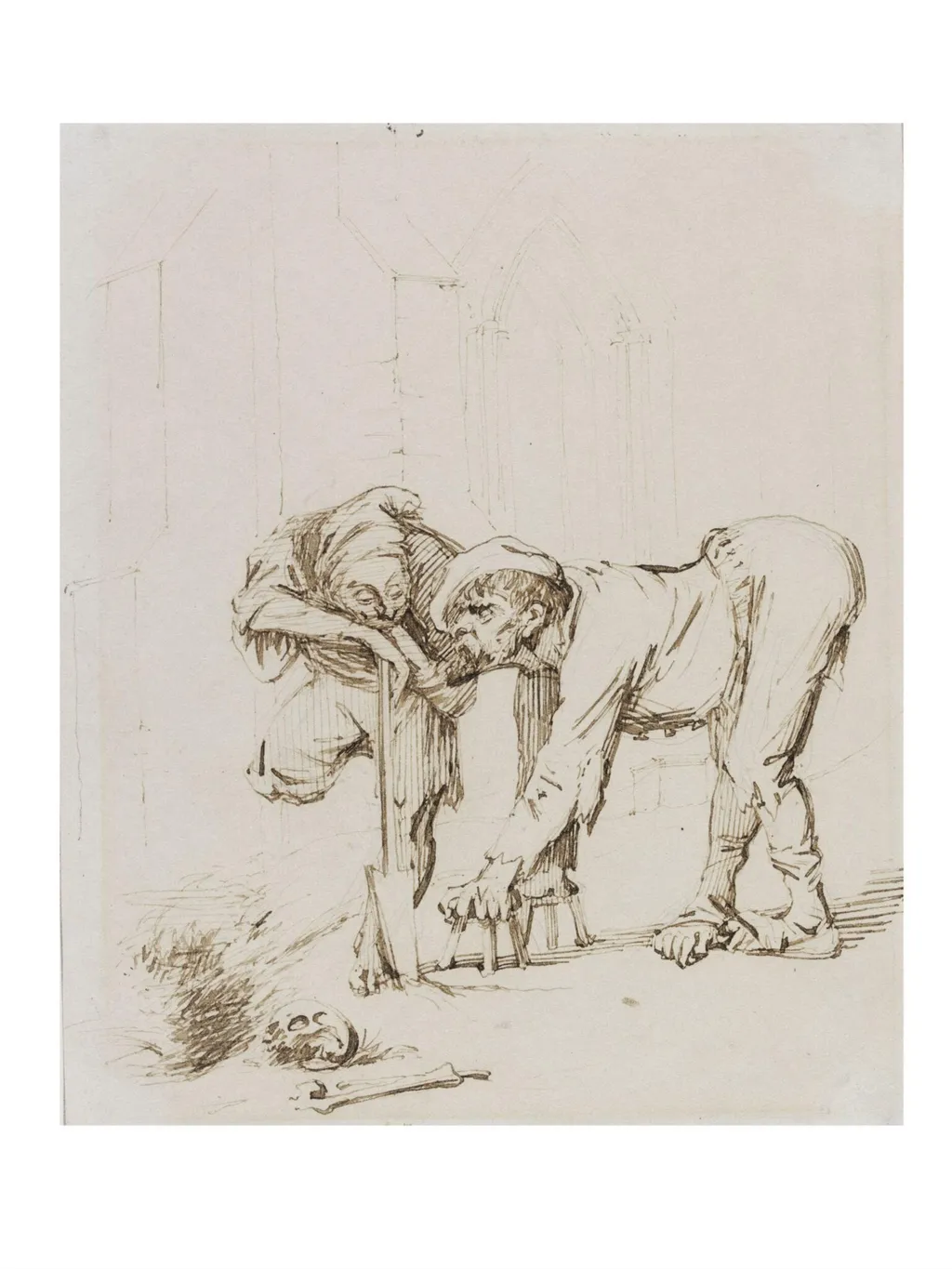 Gravediggers, by Daniel Maclise, 1825