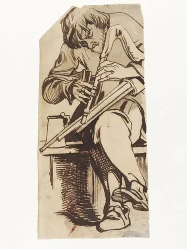 Man and Pipes, by Daniel Maclise