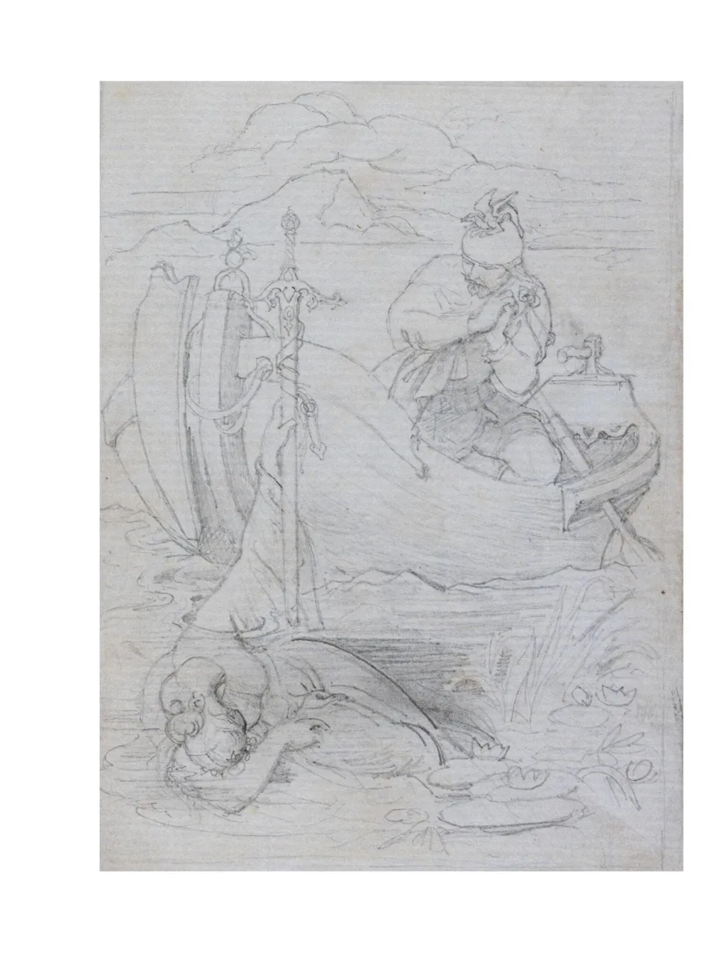 Morte d'Arthur, by Daniel Maclise, 1825