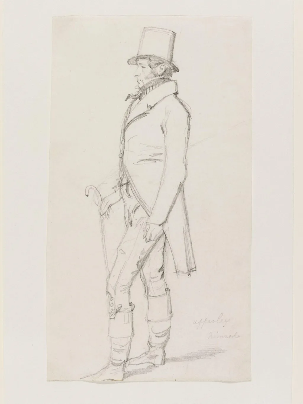 Mr. Apperley ("Nimrod"), by Daniel Maclise, 1825