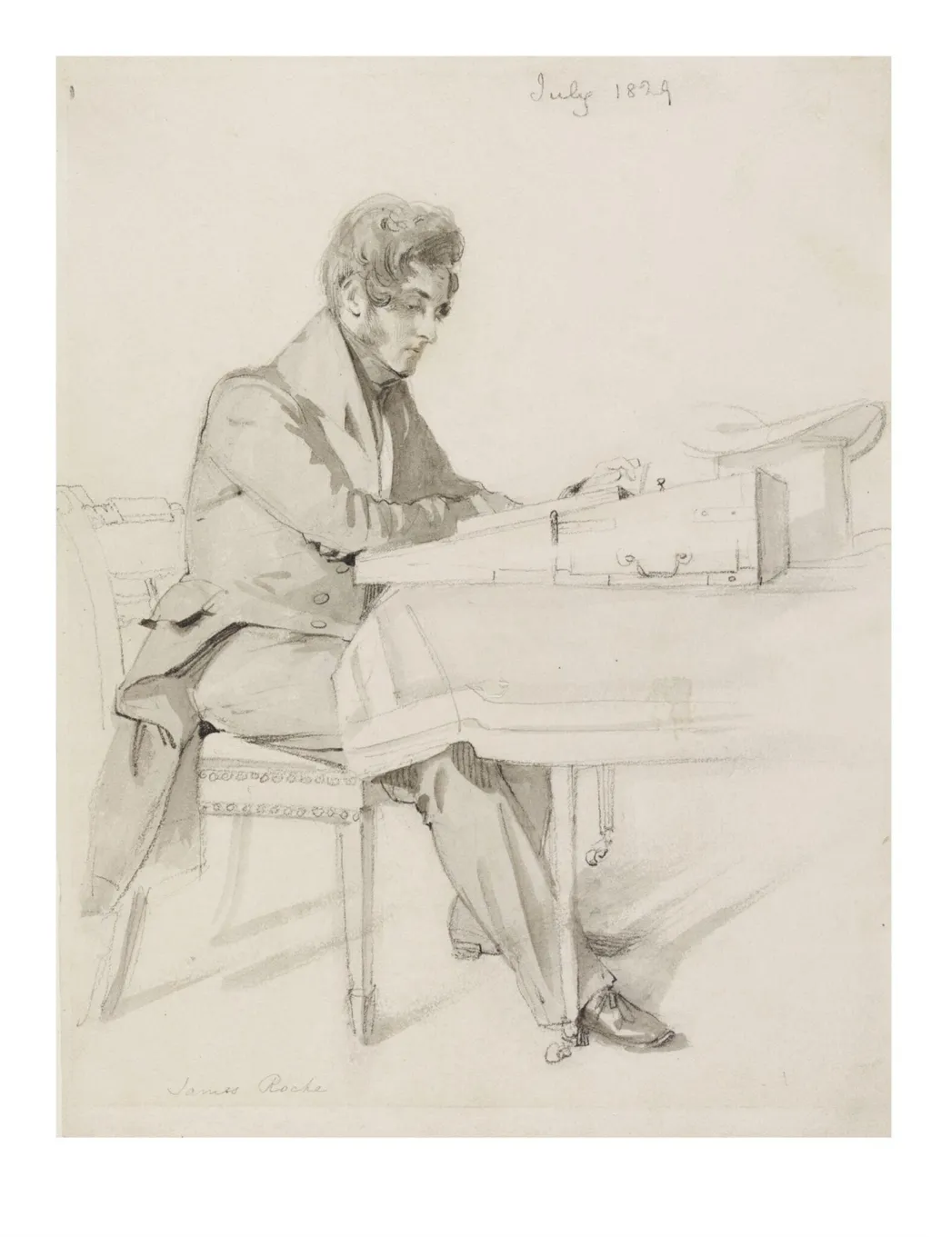 Portrait of James Roche, by Daniel Maclise, 1829