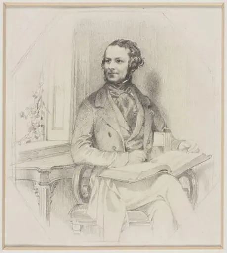 Portrait of Laman Blanchard, by Daniel Maclise