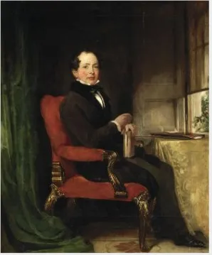Portrait of Thomas Moore (1779-1852), Poet, by Daniel Maclise, oil, 1848