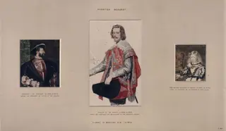 Sketches depicting portraits after Titian and Velazquez