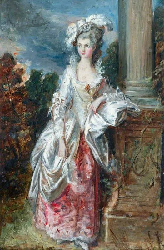 The Honourable Mrs Thomas Graham (1757–1792) (after Thomas Gainsborough), by Daniel Maclise, unspecified, 1848