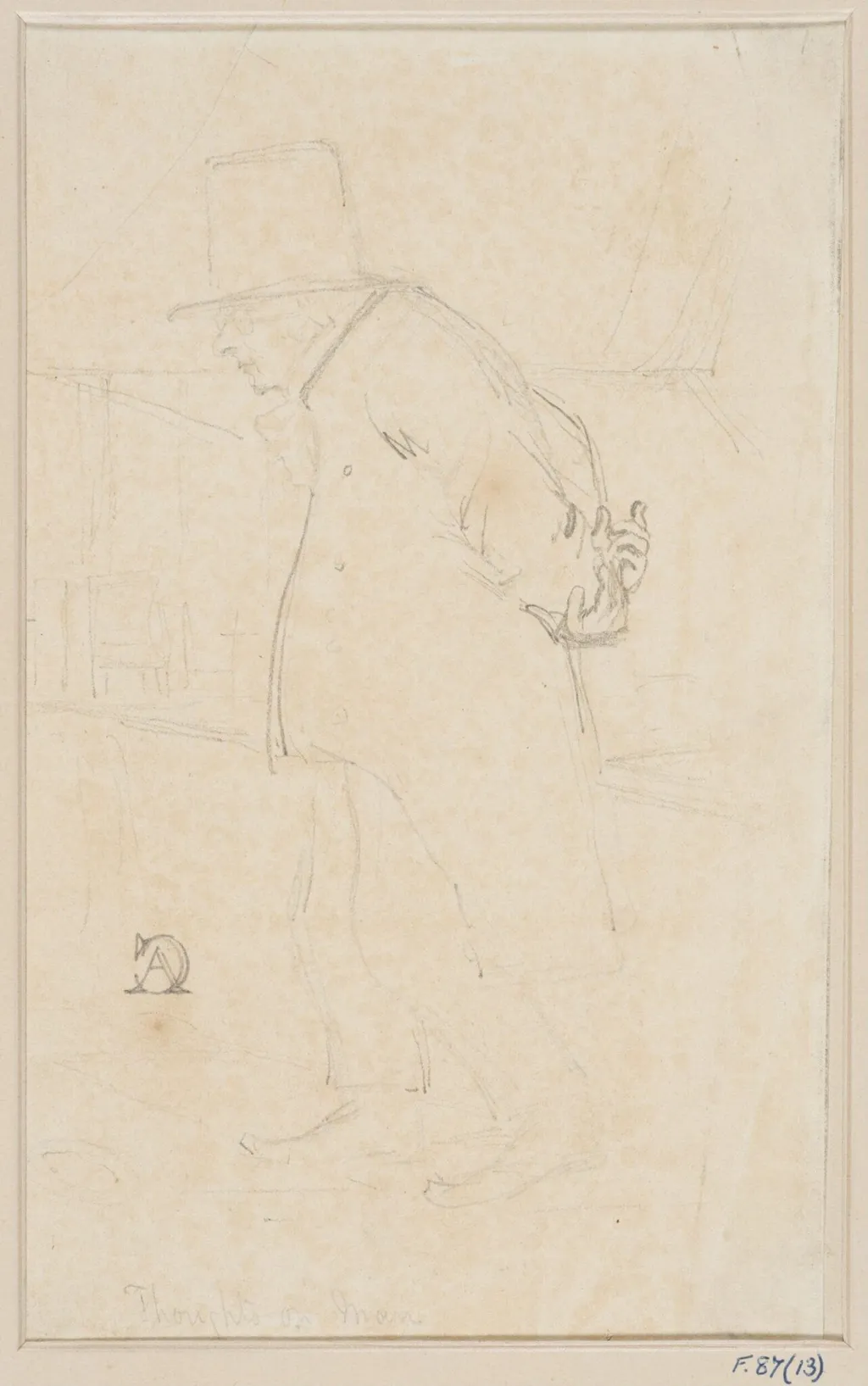 William Godwin, novelist and historian, by Daniel Maclise, 1834