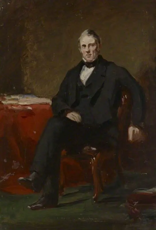 A Portrait Study of a Gentleman Seated in an Interior, by Daniel Macnee