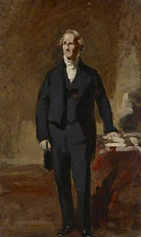 A Portrait Study of a Gentleman Standing in an Interior, by Daniel Macnee