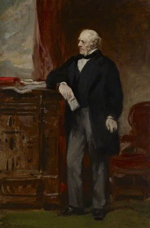 A Portrait Study of a Gentleman Standing in an Interior, by Daniel Macnee, unspecified, 1854