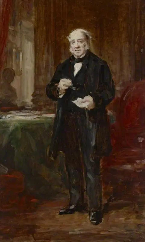 A Portrait Study of a Gentleman Standing in an Interior, by Daniel Macnee