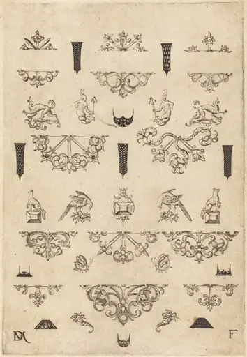Eleven Different Studs and Twenty-Three Ornaments, by Daniel Mignot