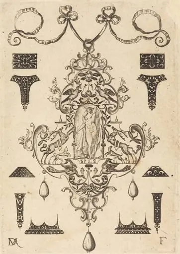 Large Pendant, Hope Standing at Centre, by Daniel Mignot