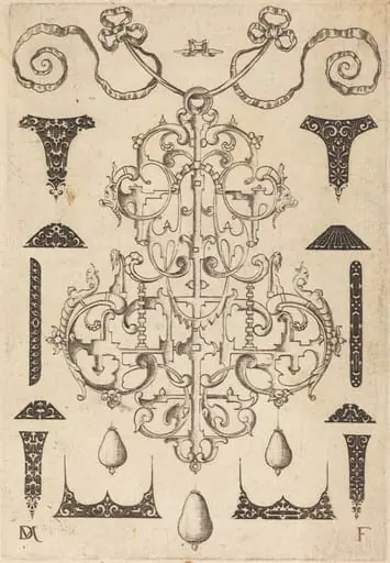 Large Pendant, Surrounded by Twelve Small Studs, by Daniel Mignot