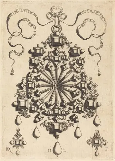 Large Pendant with Star at Centre, by Daniel Mignot