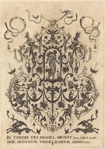 Title Page: Large Pendant, Venus and Amor at Centre, by Daniel Mignot