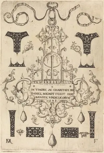 Title Page: Pendant, Surrounded by Eight Small Studs, by Daniel Mignot