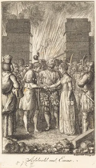 Adewold and Emma, by Daniel Nikolaus Chodowiecki, 1798