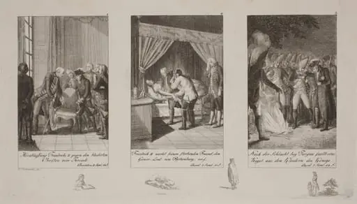 Anecdotes of King Frederik II, by Daniel Nikolaus Chodowiecki