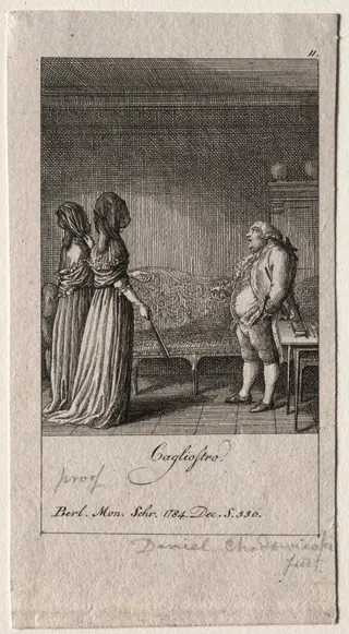 Cagliostro, by Daniel Nikolaus Chodowiecki, 1784