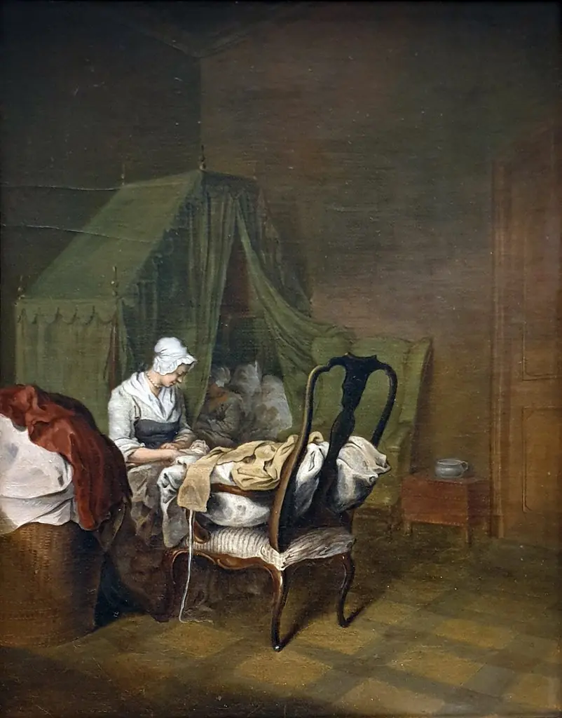 Childbed, by Daniel Nikolaus Chodowiecki