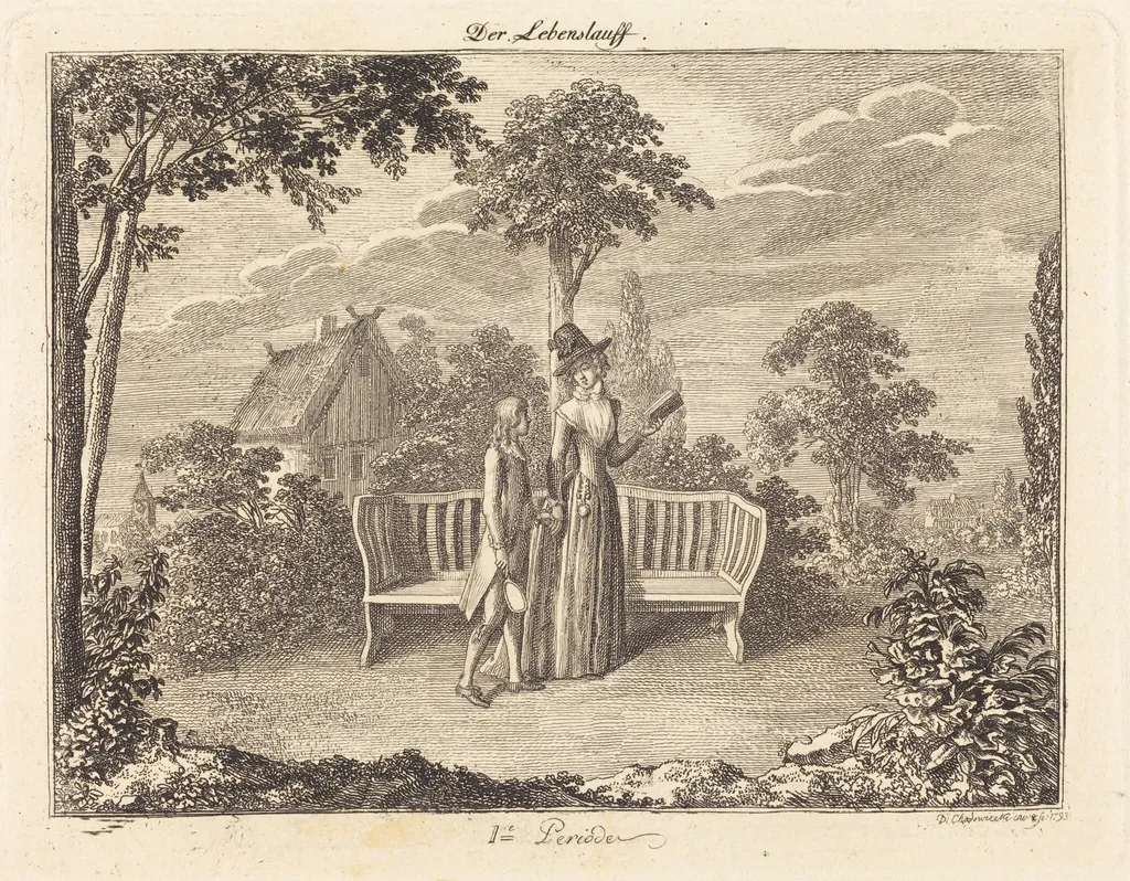 Childhood, by Daniel Nikolaus Chodowiecki, ink, 1793