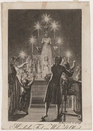 Das Weihnachtsfest, by Daniel Nikolaus Chodowiecki