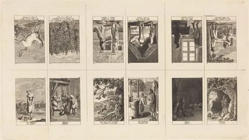Illustrations to Fables & Tales by Gellert, Gleim, Hagedorn, Lichtwer and Pfeffel, by Daniel Nikolaus Chodowiecki