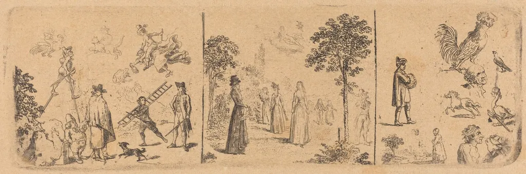Imaginations, by Daniel Nikolaus Chodowiecki, ink, 1800