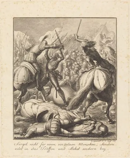 Rudolph of Hapsburg, by Daniel Nikolaus Chodowiecki