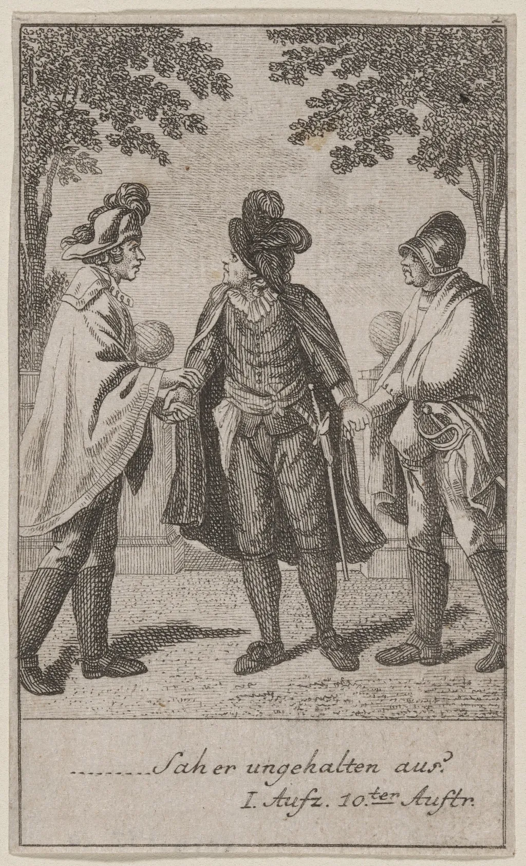 Sah er ungehalten aus? (What, look’d he frowningly?), by Daniel Nikolaus Chodowiecki, ink, 1778