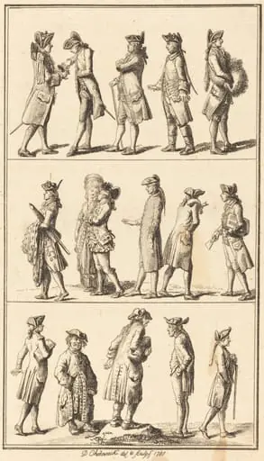 Servants, by Daniel Nikolaus Chodowiecki