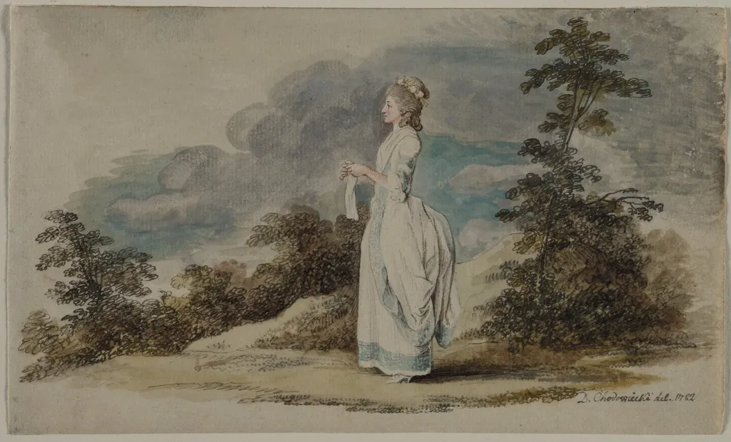 Susanne (The Artist's Daughter at the Age of Twenty-One), by Daniel Nikolaus Chodowiecki, 1782
