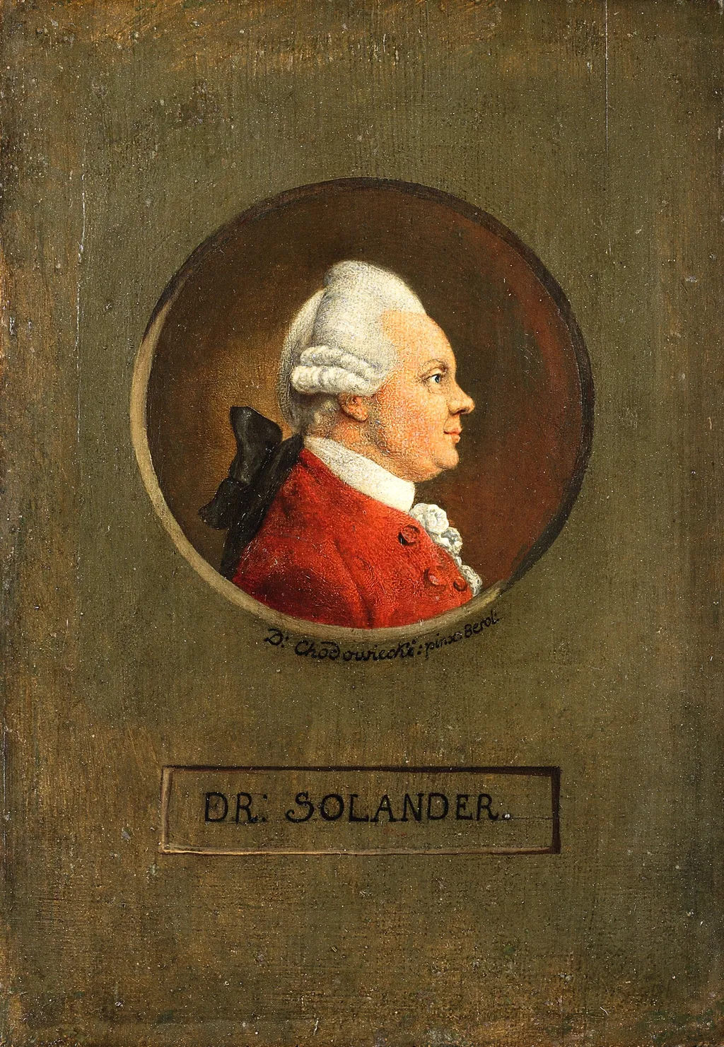 The Botanist Dr. Daniel Carlsson Solander (1733-1782), by Daniel Nikolaus Chodowiecki, unspecified, 1790