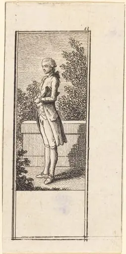 Young Man with Hat under Arm, by Daniel Nikolaus Chodowiecki