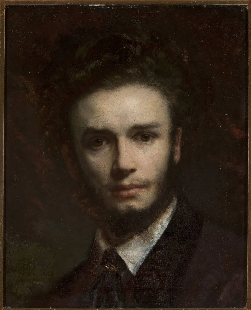 Self-portrait, by Daniel Penther, oil, 1870