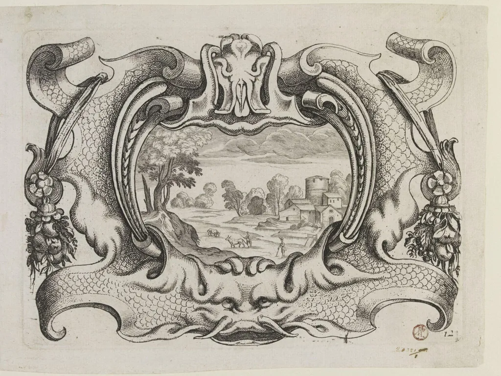 Cartouches de diferentes Inventions. Tres Utilles a plussieurs sortes de Personnes, by Daniel Rabel, 1634