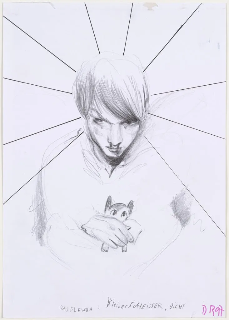 Untitled, by Daniel Richter, graphite, 1997