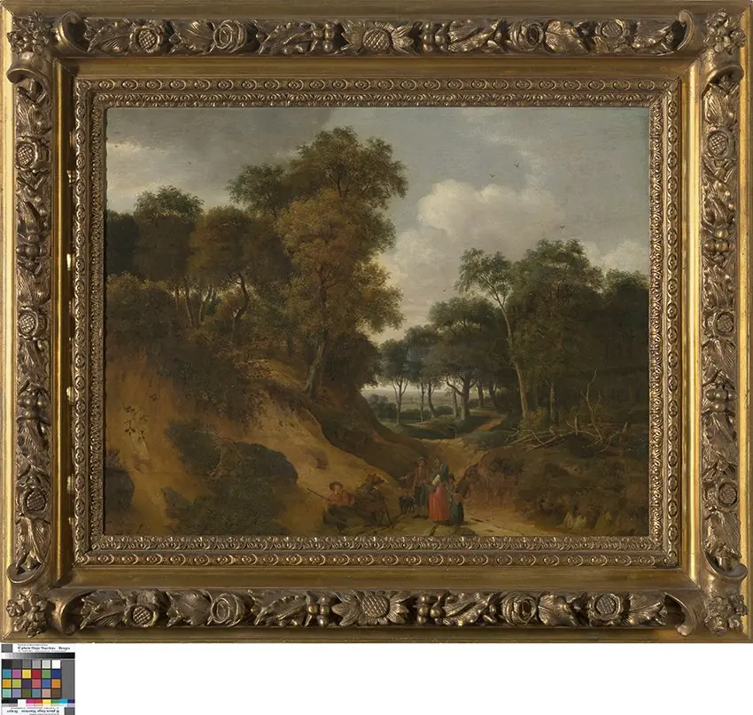 Landschap met wandelaars, by Daniel Schellinks