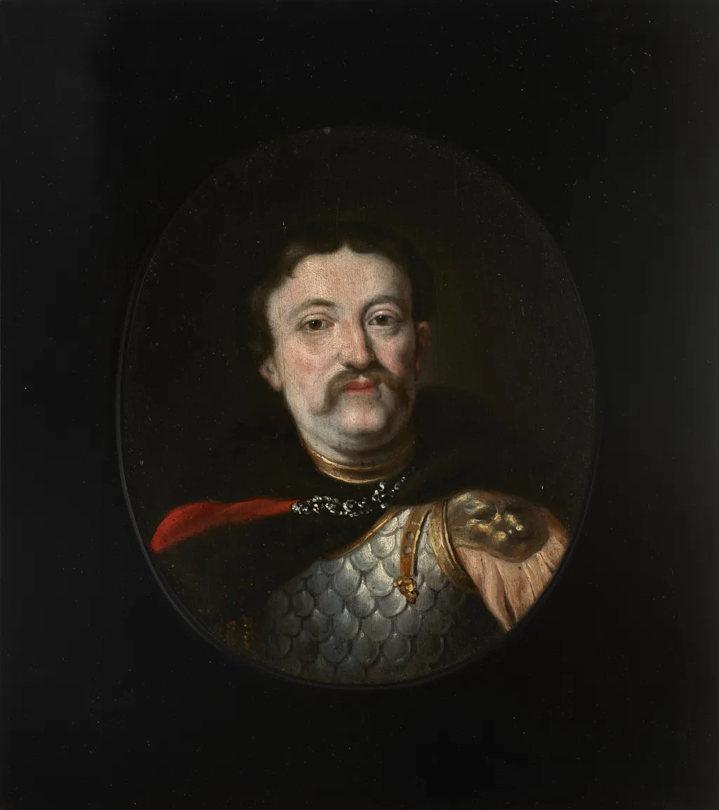 Portret Jana III Sobieskiego (1629-1696), króla Polski, by Daniel Schultz, oil, 1670