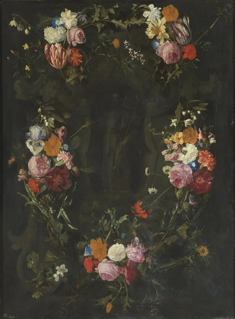 Saint Francis Xavier in a Garland, by Daniel Seghers