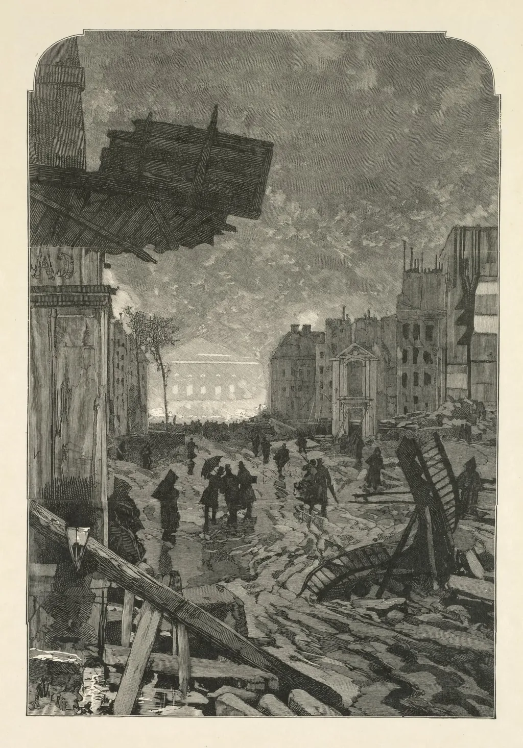 Demolition, by Daniel Urrabieta Vierge, 1869
