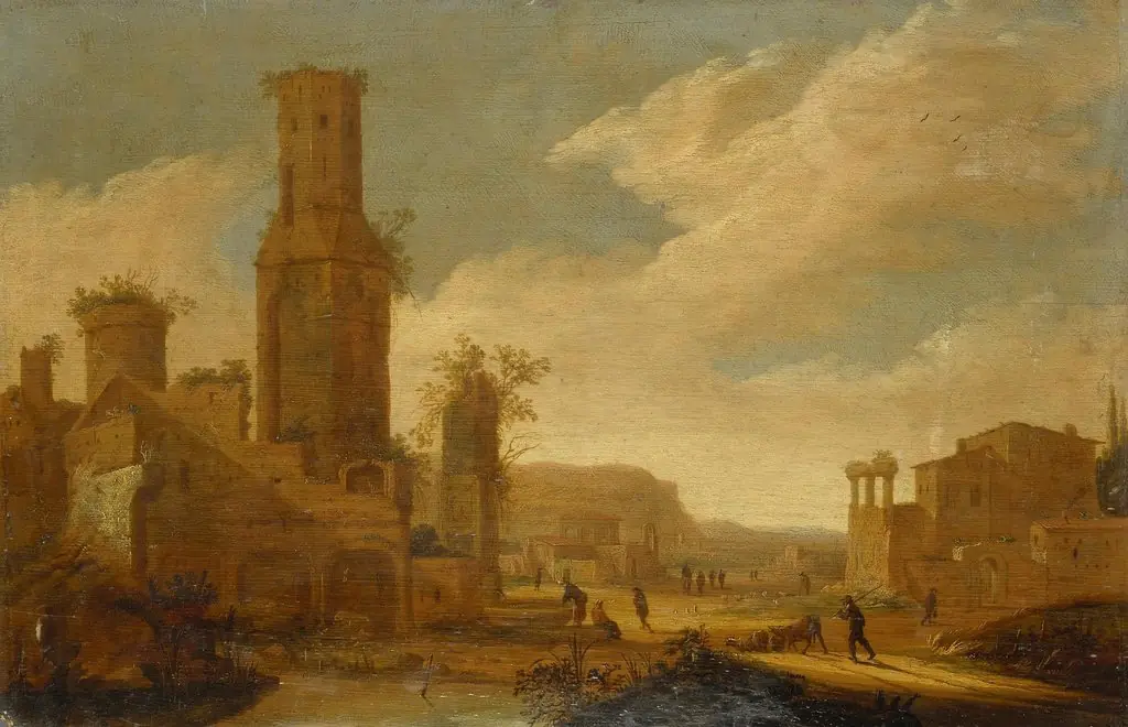 Landscape with Ruins, by Daniel van Heil