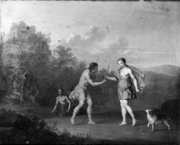 Cephalus and Procris, by Daniel Vertangen, unspecified, 1647
