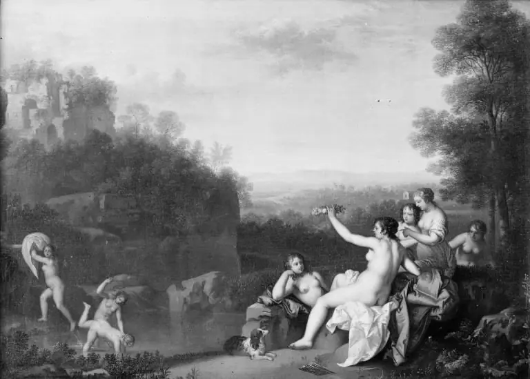 Diana and her Nymphs, by Daniel Vertangen
