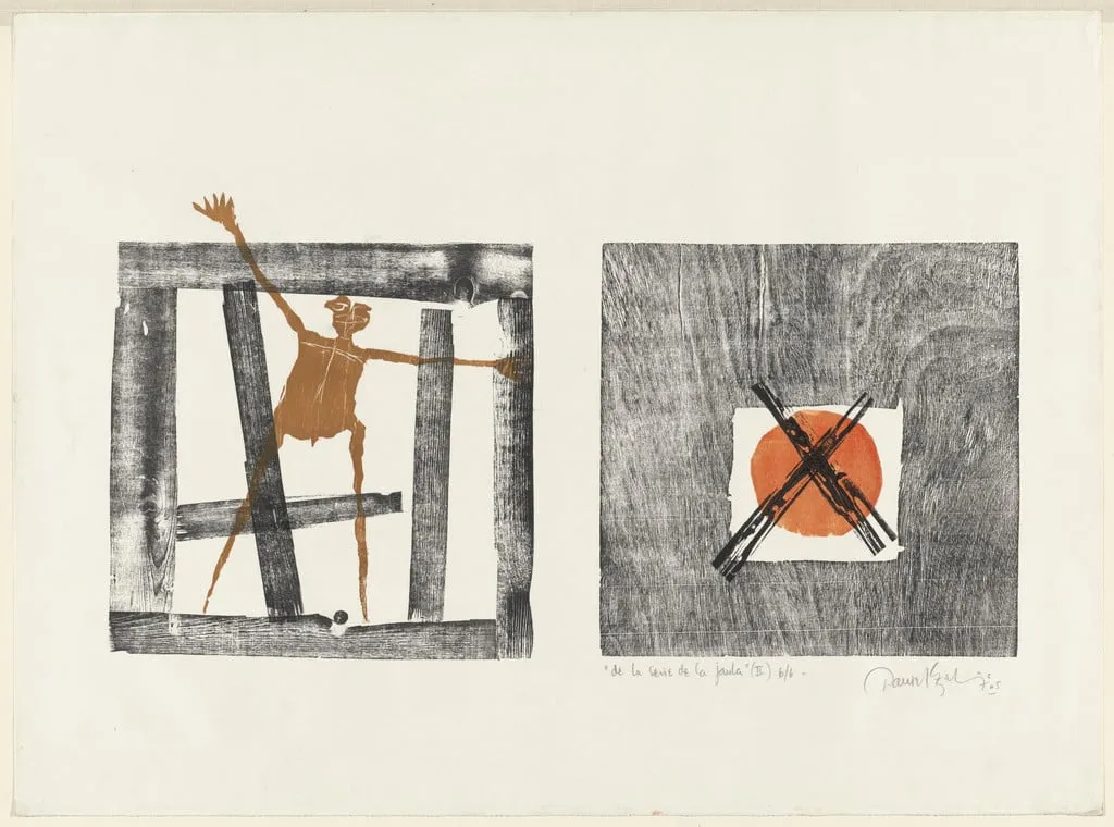Untitled, by Daniel Zelaya, ink, 1965