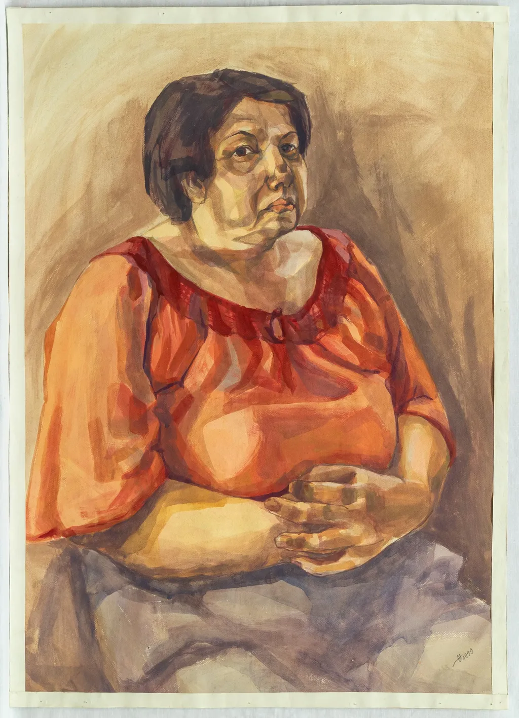 Portret cu mâini, by Daniela Iacoblev-Barău